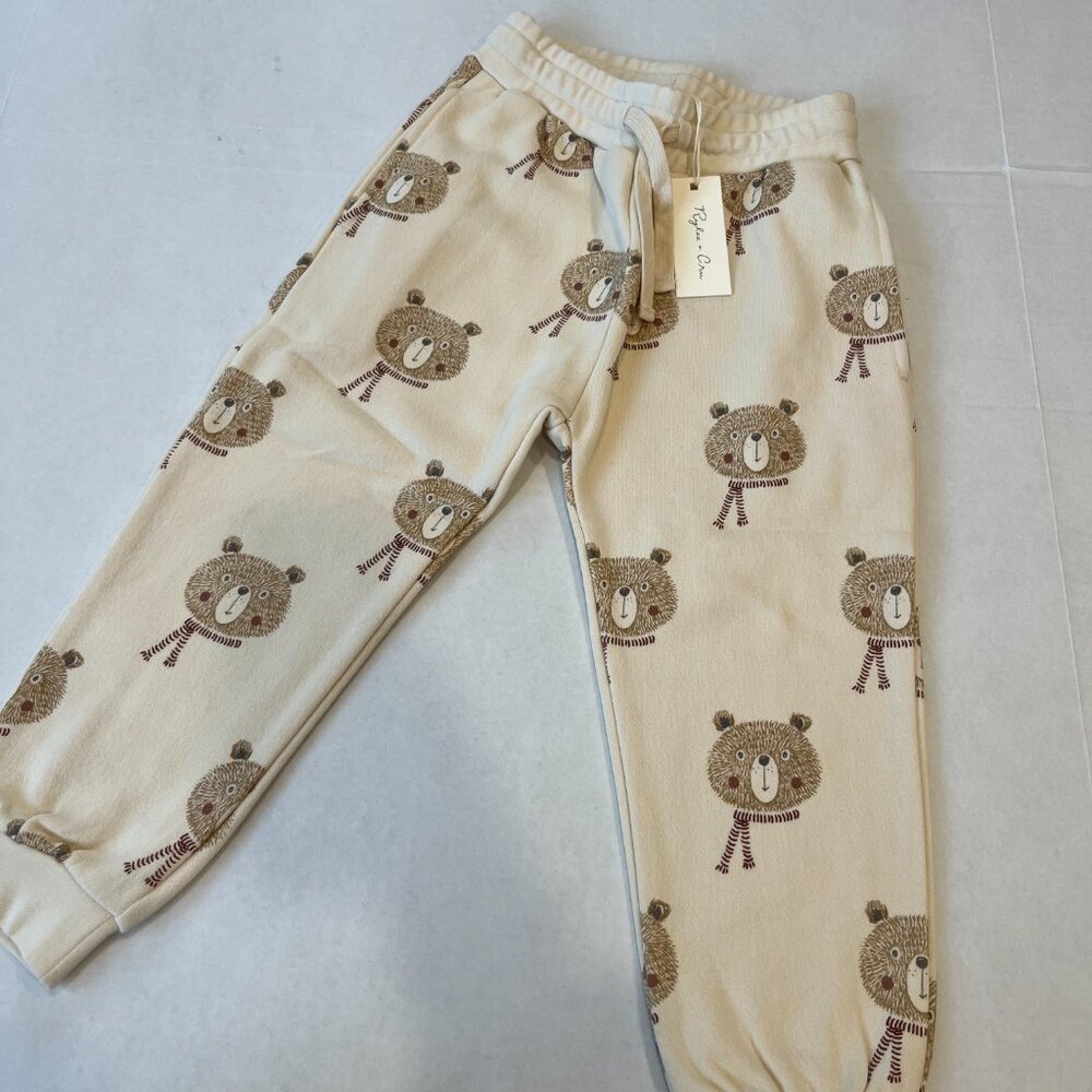 Unisex - 4-5Y & 8-9Y - NWT Rylee + Cru Jogger Sweatpants Winter Bears - Picture 5 of 5